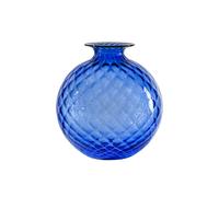 VENINI VASO MONOFIORE BALLOTON D.18 CM ZAFFIROFILO ROSSO H.20,5 CM