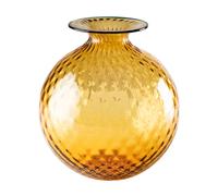 VENINI VASO MONOFIORE BALLOTON D.21,5 CM AMBRA FILO ORIZZONTE H.24,5 CM FO310029000F0BCK