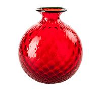 VENINI VASO MONOFIORE BALLOTON D.21,5 CM ROSSOFILO VERDE MELA H.24,5 CM
