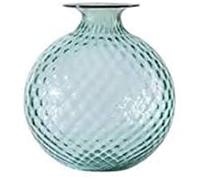 Venini Vaso Monofiore Balloton Piccolo H cm 12.5 Verde Rio filo Rosso