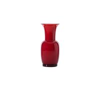 VENINI VASO OPALINO D.14 ROSSO-LATTIMO H.30 CM
