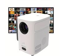 VenirCool Mini proiettore con WiFi e wireless, proiettore portatile nativo 720P, supporta la decodifica 4K, Keystone automatico, proiettore intelligente per casa all'aperto