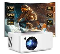 VenirCool Mini proiettore portatile, mini proiettore con messa a fuoco elettrica con proiettore nativo WiFi 1080P con 300 ANSI, schermo a mirroring massimo da 200 pollici con Android/iOS/Windows