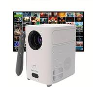 VenirCool Proiettore intelligente con WiFi 6 e wireless 5.3, 720P nativo, supporta la decodifica 4K per proiettori cinematografici esterni, Proyector portatile compatibile con HDTV/USB/iOS/Android