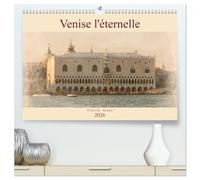Venise l'éternelle (Calendrier mural 2026 DIN A2 vertical) calendrier de bureau: Aquarelles de Venise
