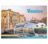 Venise - Un hommage imagé à la magie vénitienne (Calendrier mural 2026 DIN A3 vertical), CALVENDO calendrier mensuel: Découvrez chaque mois des ... capturent la beauté intemporelle de Venise.
