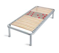 venixsoft Rete Letto doghe in faggio e Telaio in Ferro-regolatori di rigidità con Doppie doghe centrali (ELEGANCE 80x200)