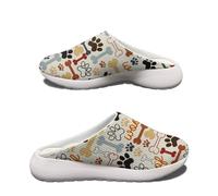 Veniyate - Zoccoli da giardino unisex per uomo e donna, sandali slip-on in rete, pantofole per casa e spiaggia, Zampe ossee, 48 EU