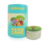 VENMON NATURALMENTE Juego Memory Bilingüe para Niños | 40 Piezas - Animales en Inglés y Español | Juego de Mesa Educativo para Niños de 4, 5, 6 Años | Desarrolla Memoria y Habilidades Cognitivas
