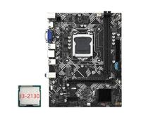 VENOAL 1 Set Desktop Scheda Madre B75M- Scheda Madre 1155CPU Scheda Madre + I3-2130 CPU LGA 1155 USB 3.0 SATA 3.0 Supporto Fino a 16GB DDR3 1600MHz RAM Slot
