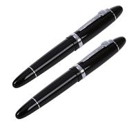VENOAL 2 penne stilografiche 159 nero e con pennino M, spesse, per regali, decorazioni, USA