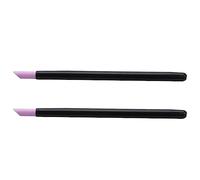 VENOAL 2X Nero Quartz Scrubs Pietra Cuticola Stick Pen Cuticola Nail Art Pusher Spoon Cut Nail Pusher Manicure Care Tools