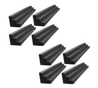 VENOAL Colonna da 8 pezzi con blocco angolare in schiuma per studio o home theater, colore: nero