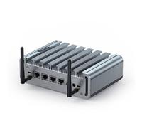 VENOEN Firewall Appliance PC with 4 x 2.5G Lan, Mini PC Firewall Micro Appliance Celeron J4125,4 x I225-V NIC,Support WIN10 pro, AES-NI,12V,Wifi,HD-MI,VGA, USB 3.0,16GB RAM/512GB SSD