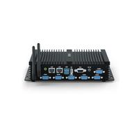 VENOEN Industriale Mini PC fanless Core i7 8550U, Industriale Computer WIN11 Pro Mini Desktop Computer 2.5G Lan, 8GB RAM 256GB SSD, Dual HD 4k Output, 6x RS232 COM, Wifi, BT 4.0, Metallgehäuse