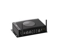 VENOEN PC Industriale con Ventilatore Core i7 10810U 12V Mini Pc Industrial, 2x RS232/RS485 COM, 2x LAN, GPIO, 2x HD, DP, 3G/4G SIM Slot, WiFi6, Win11/Linux, 16GB RAM 512GB SSD