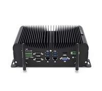 VENOEN PC Industriale Mini PC Fanless Core i7 1165G7, WIN11/Linux Industrial Computer Dual 2.5G Lan, 6 x RS485/RS232 COM, HD/VGA, Wifi, GPIO, 9-36V, 16GB DDR4/512GB SSD