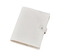 venoka Blank A5 Notebook Cover for Customization with Button Closure - Textured Fabric Book Sleeve for Embroidery & Craft Projects