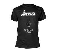 Venom At War With Satan (White) ufficiale Uomo maglietta unisex