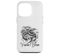 Venom & Bloom - Snake con fiori di tatuaggio Custodia per iPhone 13 Pro