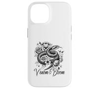 Venom & Bloom - Snake con fiori di tatuaggio Custodia per iPhone 14