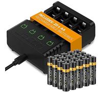 Batterie ricaricabili Venom AA e dock di ricarica - Include 20 x AA 1000mAh