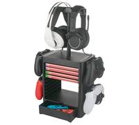 Venom Games Media Storage Tower with Integrated Controller and Headset Rack