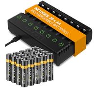 Venom Power 8-Way Charging Dock più 20 x AA 1000mAh Batterie Ricaricabili