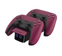 Caricabatteria controller Venom PS5 - dock di ricarica doppio - rosso cosmico