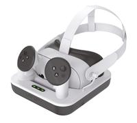 Venom Stazione di ricarica e batterie ricaricabili per Meta Quest 3S | stazione di ricarica meta quest 3s, batterie ricaricabili, supporto visore, ricarica controller, led