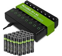 Venom Stazione di ricarica per batteria ricaricabile più 24 batterie AA 2100mAh