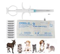 VENREA 20 Confezioni Da 1,25 X 7 Mm, Microchip Universale Per Animali Da 134,2 Khz, Chip Impianto Animale Registrazione Fdx-B, Microchip Di Identificazione Animali Per Gestione E Seguimie