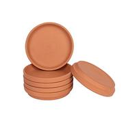 vensovo Sottovaso medio in terracotta da 17,8 cm, 6 pezzi, con foro di drenaggio e ideale per interni ed esterni
