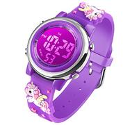 VenSten Orologio sportivo digitale per bambini, impermeabile, per ragazze e ragazzi, con LED, per sport e attività all'aperto, con allarme luminoso e cronometro, Giocoso
