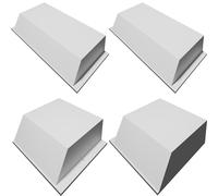 Vent Cover Damper for HVAC Systems - Split Design Two-Piece with Center Support