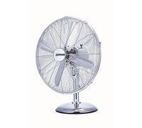 Zephir PF41CR - Ventilatore da tavolo, 3 velocita, 50 Watt, altezza 55 cm, 4 pale - Acciaio