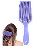 Vent Hair Brush - Ergonomic Curve Massage Comb, Lightweight Airflow Paddle, Gentle Traction Reducer | Smooth Shine Hair Management System For Home Shower Vanity Trip Packing
