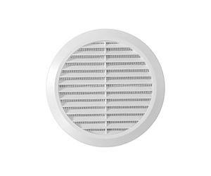 Vent Systems 100-150 mm - Bianco - Coperchio di ventilazione - Fori di ventilazione rotondi - Coperchio della griglia - Protezione contro gli insetti integrata - Ventilatore - casa, ufficio (10-15 cm)