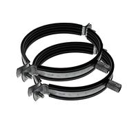 Vent Systems 2 Fascetta stringitubo Ø 100 mm per tutti i tipi di ventilazione, collegare canali dritti rotondi alla parete o al soffitto. Con gomma per la riduzione del rumore.