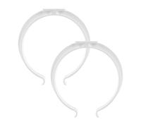 Vent Systems 2 pezzi Ø 100 mm supporto da parete in plastica per condotti di ventilazione rotondi, fori preforati, supporto per condotto di ventilazione rotondo, riscaldamento, raffreddamento,