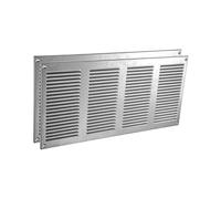 Vent Systems 40 x 20 cm, confezione da 2 coperchi per bocchette d'aria - Zincata - griglia di ritorno dell'aria in metallo con schermo integrato