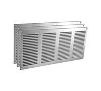 Vent Systems 40 x 20 cm, confezione da 3 coperchi per bocchette d'aria - Zincata - griglia di ritorno dell'aria in metallo con schermo integrato