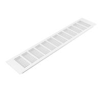 Vent Systems 500 x 100 mm (dimensioni esterne) griglia di ventilazione rettangolare - copertura in alluminio bianco - copertura per presa d'aria - HVAC per la ventilazione dell'armadio di casa - presa