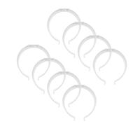 Vent Systems 8 pezzi Ø 100 mm supporto da parete in plastica per condotti di ventilazione rotondi - fori preforati - supporto per condotto di ventilazione rotondo - riscaldamento, raffreddamento, aria