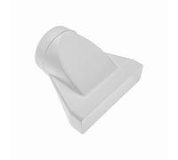 Vent Systems Acrilonitrile butadiene stirene, 220 x 55 mm, adattatore, connettore rettangolare per tubo tondo 125 mm. Sistema di ventilazione, riscaldamento, raffreddamento.