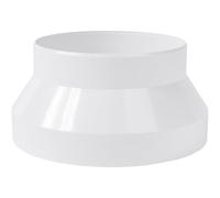 Vent Systems Adattatore riduttore per tubi da 10,2 cm a 12,7 cm, raccordo per condotto per ventilazione HVAC, riscaldamento, raffreddamento, tubi in plastica ABS e PVC, riduttore per condotti in linea
