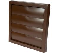 Vent Systems Braun Griglia di ventilazione 150 mm - Griglia di scarico con alette - Cappa per asciugatrice per parete esterna - Griglia di ventilazione esterna - Copertura per tubo di scarico in