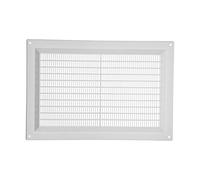 Vent Systems Copertura per sfiato dell'aria in plastica, 250 x 170 mm, colore bianco, con protezione contro i parassiti incorporata, copertura per ventilazione per la casa, 250 x 170 mm