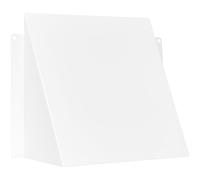 Vent Systems Copertura per sfiato dell'asciugatrice, 15,2 x 15,2 cm, in acciaio zincato, per interni ed esterni, parete, camper, rimorchio, protezione per sistema di ventilazione, colore: bianco