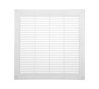 Vent Systems Copertura per sfiato dell'intestino bianco, 30 x 30 cm, piatta, quadrata, per griglia di ventilazione - zanzariera incorporata - prese d'aria HVAC per bagno, casa, ufficio, cucina